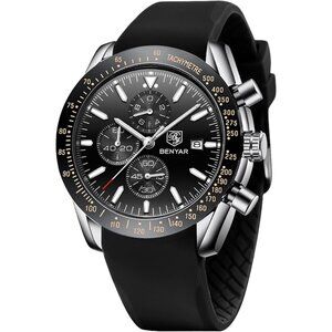 ⚡Watches for Men Analog Quartz Chronograph 30M Waterproof Luminous Big Face